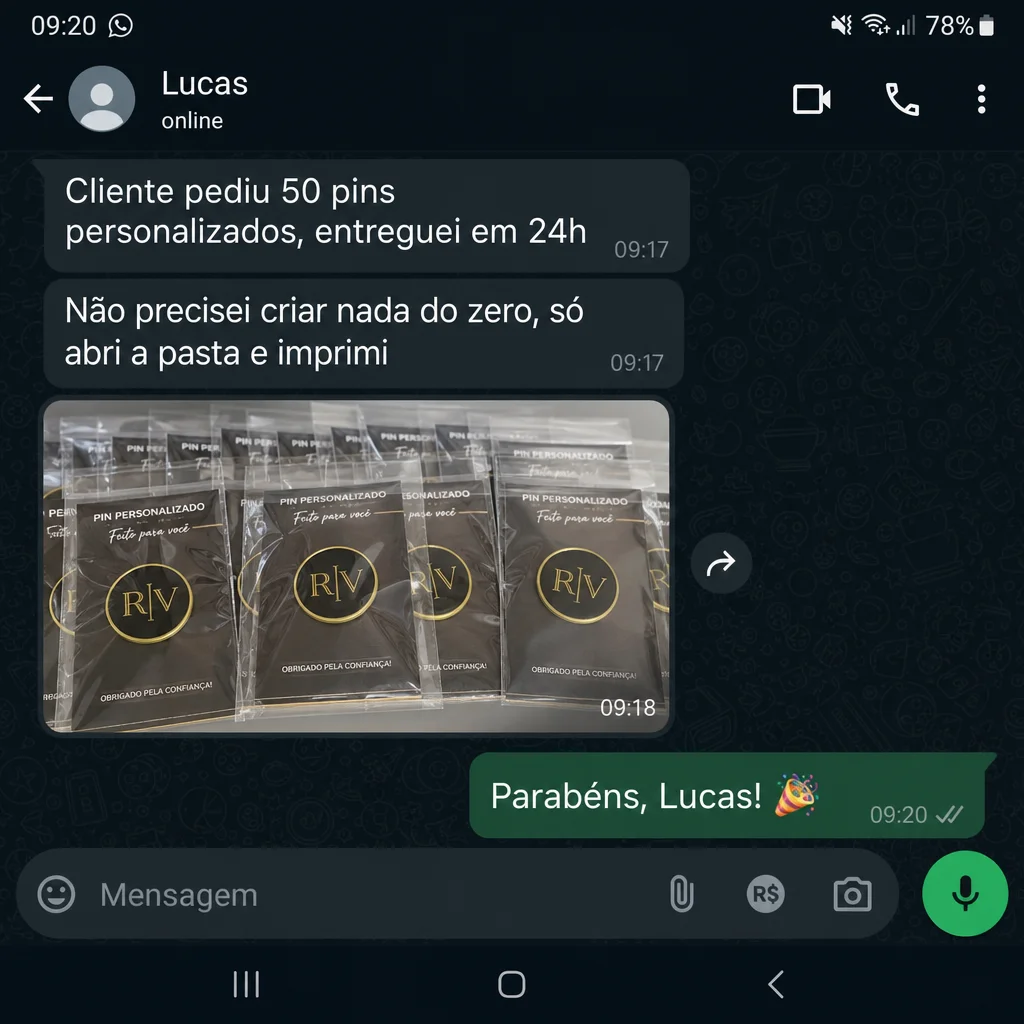 Depoimento de Lucas no WhatsApp