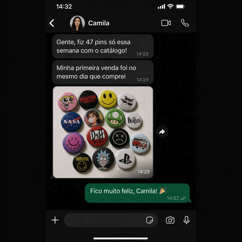 Depoimento de Camila no WhatsApp